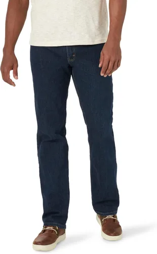 Wrangler Authentics - Jeans de ajuste estándar y cintura Comfort Flex para hombre