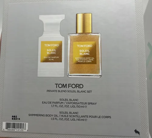 Vista 3 de Tom Ford Private Blend Soleil Blanc 2 Piece Set - Eau De Parfum y Aceite Corporal Brillante