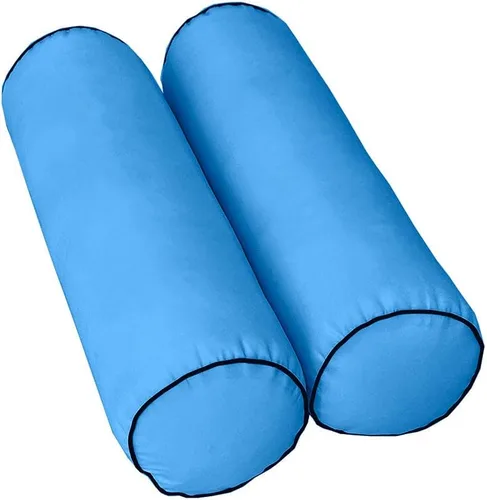 Vista 4 de * Solo funda*-Estilo 6 fundas de almohada para colchón de sofá cama al aire libre con ribete de tubería de contraste tamaño individual - AD102