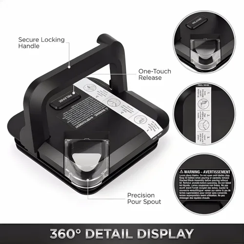 Vista 6 de Piezas de repuesto compatibles con licuadora Ninja, tapa de repuesto para jarra Ninja de 72 onzas, compatible con BL642 BN701 BN751 BN801 BL610