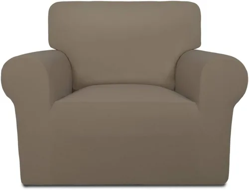 Vista 107 de PureFit Funda súper elástica para sofá reclinable con bolsillo, funda de sofá suave y antideslizante de elastano, lavable, protector de muebles