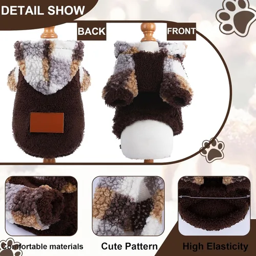 Vista 5 de Suéteres para perros, suéter para cachorros, ropa para perros, suéter de gato, ropa de chihuahua, suéteres para perros pequeños, ropa