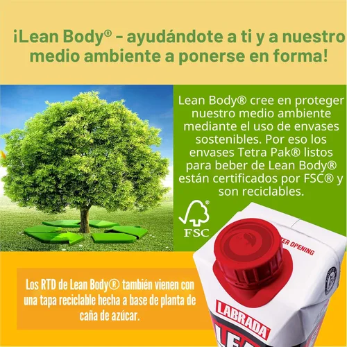 Vista 5 de Labrada Lean Body Triple Taster Pack On-The-Go Whey Blend - Batido de proteínas de suero, cero azúcar, sin gluten, enriquecido con 22 vitaminas