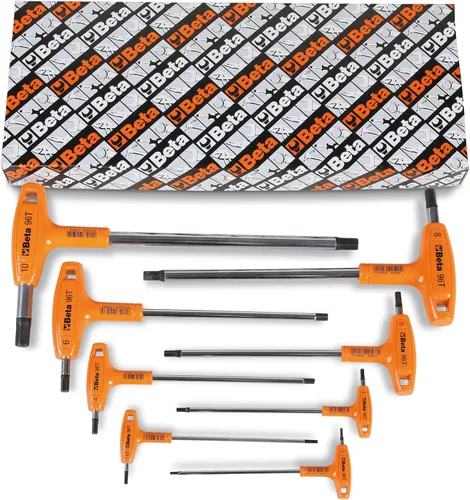 Vista 8 de Beta 96T - Llave hexagonal con mango en T métrica de 2 mm Llave Allen ergonómica de alto torque con puntas hexagonales duales Orificio