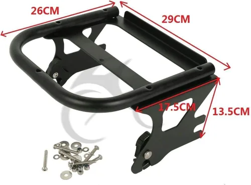 Vista 3 de TCT-MT - Kit de montaje para moto, maletero y respaldo, compatible con Harley Tour Pak 1997-2013 Touring Road King Glide FLHR FLHT Electra