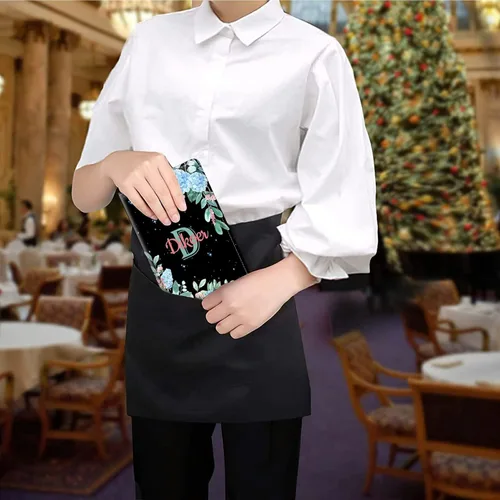 Vista 352 de Diseña Tus Propios Libros de Servicio con Nombre e Iniciales para Camareras, Dikoer Libro de Servicio de Camarero Personalizado con Nombre