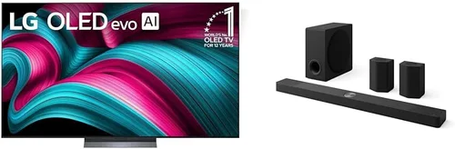 Vista 25 de LG OLED evo serie C5 televisor inteligente 4K de 55 pulgadas con AI, Dolby Atmos, Dolby Vision, HDR10, Super Upscaling 4K de AI, Modo Cineasta, Wow