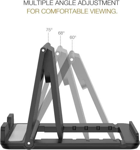 Vista 3 de MoKo Soporte para teléfono/tableta, soporte plegable para tableta compatible con iPhone 17/17 Air/17 Pro/17 Pro Max, iPhone 16/Pro/Pro Max/Plus
