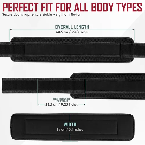 Vista 8 de DAGM Hip Thrust Belt for Dumbbells Heavy No Bruise. 500 lbs, Women & Men Negro