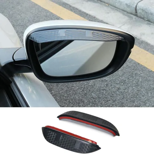 Vista 4 de Cubierta de lluvia para espejo retrovisor de automóvil para Nissan marzo 2010-2016 espejo retrovisor de lluvia para ceja de lluvia, parasol