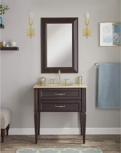 Vista 4 de Linea di Liara Berbella - Aplique de pared dorado moderno, aplique de pared para baño, apliques de pared para pasillo, lámpara de pared