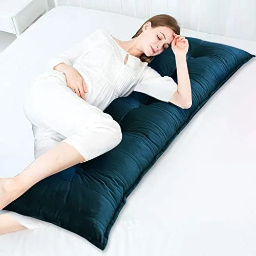 Vista 5 de Rucener Almohada rectangular para cabecera de lectura cojín de cuña triangular grande almohada de cuña extraíble respaldo y cabecera extragrande