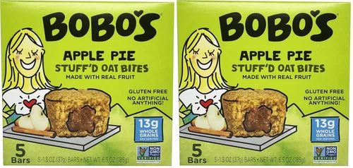 Vista 5 de Bobo's Bocadillos de avena, relleno de tarta de manzana, 1.3 onzas (caja de 5 unidades)