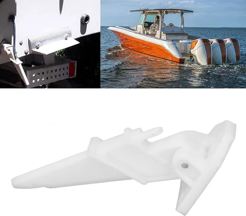 Vista 3 de Velocímetro Pitot, tubo de recogida de velocidad de barco ABS impacto térmico automático Kick Up blanco universal para velocímetros Faria