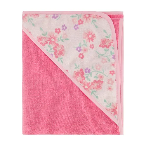 Vista 6 de Cudlie Paquete de 3 toallas con capucha enrolladas/cardadas con botones y puntadas en estampado de Bless This Baby, GS71730