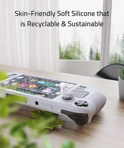 Vista 6 de 4 fundas protectoras Syntech compatibles con Steam Deck, funda de silicona con agarres antideslizantes para el pulgar