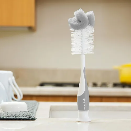 Vista 14 de Munchkin® Sponge™ - Cepillo para botellas, color gris, 2 unidades (paquete de 1)