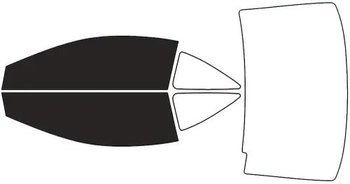 Rvinyl Kit de tinte de ventana compatible con Honda Civic 2006-2011 Coupé - Negro 20% - Película de una sola capa sin burbujas - Kit de precorte
