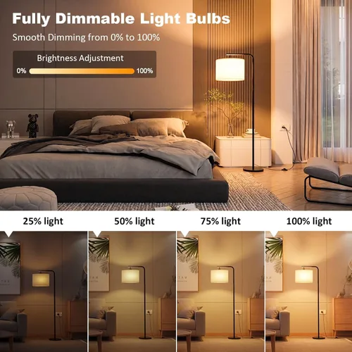 Vista 6 de Bombilla LED E26 de 4 W equivalente a 40 vatios, bombillas Edison vintage, bombilla Edison E26 de blanco cálido 2200 K ámbar regulable, bombilla LED