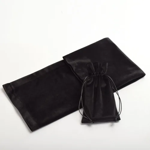 Vista 5 de BLESSUME Wizard Tarot Mantel y bolsa Cuadrado Azul Tarot Paño Negro