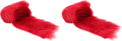 Vista 11 de FabricLA Tiras de Pelo Sintético Afelpado Verde Manzana - Pelo Artesanal para Gnomos, Cosplay y Proyectos de Bricolaje 2" X 60