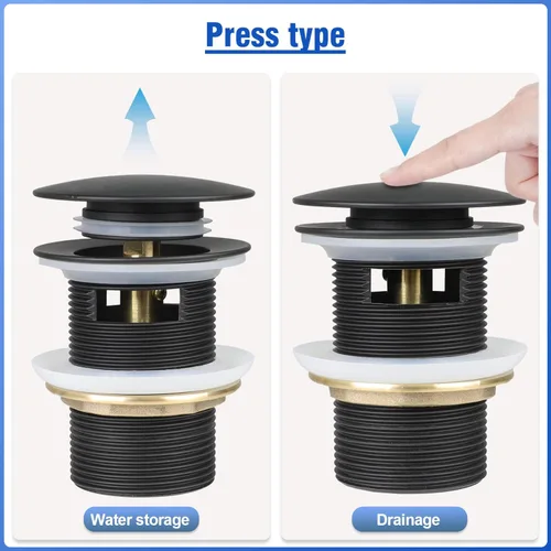 Vista 7 de FERUERW Kit de drenaje desplegable para drenaje de bañera independiente, tapón de drenaje de bañera independiente, adecuado para la mayoría