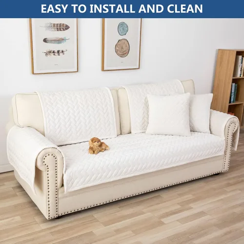 Vista 7 de Eismodra Fundas para reposabrazos, funda de sofá, fundas para respaldo, fundas antideslizantes para sillón para perros, gatos y mascotas, sofá