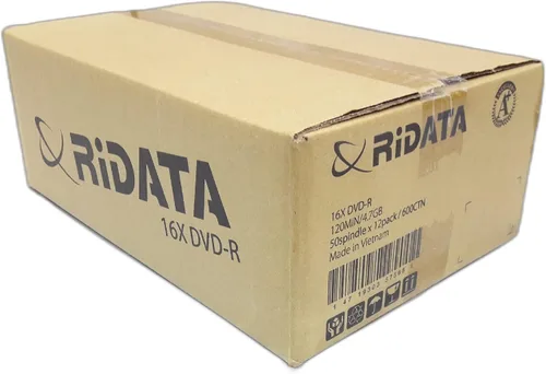 Vista 6 de RiDATA DRD-4716-RD100ECOW 4.7GB 16X DVD-R 100 paquetes de envoltura retráctil de husillo