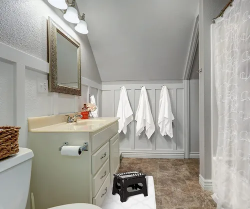 Vista 2 de Simplify taburete plegable de 9 pulgadas (soporta hasta 200 lb), negro, 23650-BLACK