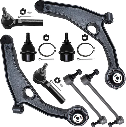 Vista 169 de Detroit Axle - Kit de brazos de control de extremo de 8 piezas para Toyota 2001-2003 Highlander 2002-2003 Camry Lexus ES300, 2 brazos de control