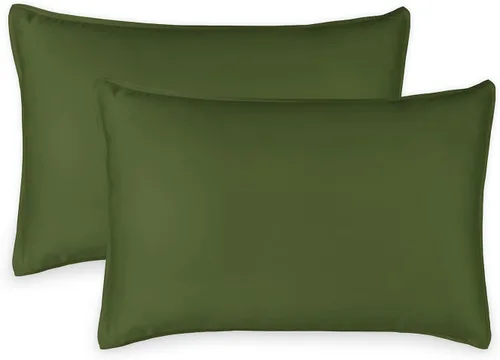 Vista 5 de Fundas de almohada Queen de Pure Bamboo, auténtica viscosa 100% orgánica derivada de bambú, lujosamente suaves y refrescantes, doble costura, cierre
