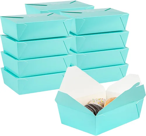 Vista 147 de Restaurantware Bio Tek - Cajas para llevar de 30 onzas, 200 loncheras para llevar, cierre de tabulación, resistentes al calor, desechables, de papel