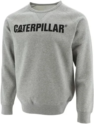 Vista 5 de Cat erpillar Foundation - Sudadera con logotipo para hombre (gris jaspeado, talla XL), Gris jaspeado