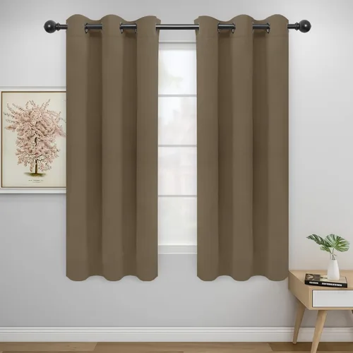 Vista 367 de Easy-Going - Cortinas opacas para dormitorio, aislamiento térmico sólido con ojales, cortinas de ventana para reducción de ruido, cortinas