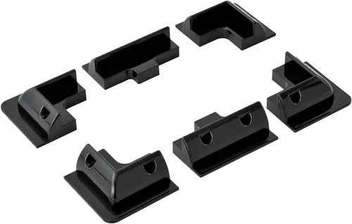 Vista 5 de Spartan Power Soporte de panel solar ABS sin taladro, 4 piezas (negro) ideal para casas rodantes, furgonetas, remolques, autobuses, skoolies, barcos