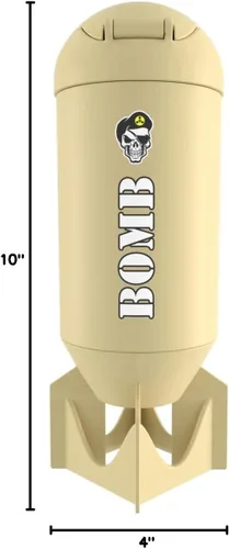 Vista 9 de Battle Shakers Bomb Shaker Cup Military Themed Shaker Bottle Leak-Proof Protein Cup with Storage Compartment Mix Protein Powders & More