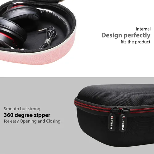 Vista 6 de Funda para auriculares y cascos compatible con JBL, Beats, Sony, Soundcore Anker, Raycon, TOZO, SteelSeries, Logitech, Jabra, Bose, Audio-Technica