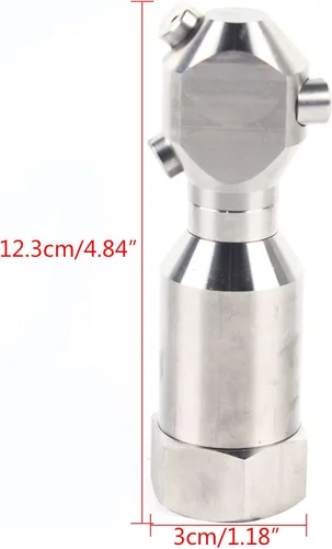 Vista 6 de Boquilla de chorro de alcantarillado para lavadora a presión, piezas de limpieza de superficies, boquilla de barrendero de manguera, boquilla