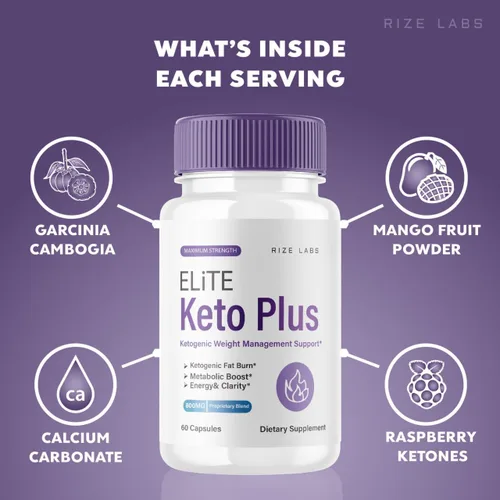Vista 8 de rize labs Cápsulas Elite Keto Plus, apoyo para la pérdida de peso, píldoras premium para la salud general, suplemento de fórmula de máxima fuerza