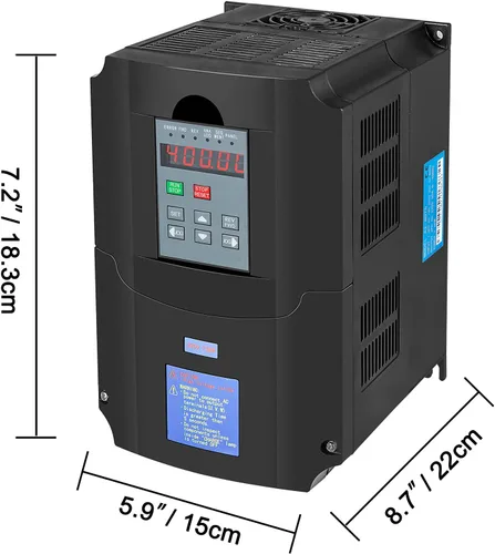 Vista 2 de VEVOR VFD 75KW unidad de frecuencia variable 35A convertidor de inversor de motor CNC VFD 220V para control de velocidad del motor del husillo