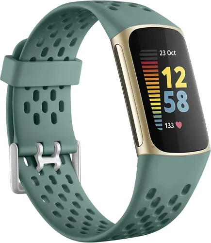 Vista 21 de Getino Bandas compatibles con Fitbit Charge, correas deportivas de repuesto ajustables transpirables suaves para Fitbit Charge 5/6, Negro