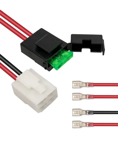 Arnés de cableado de batería de 4 pines y 2 cables para Razor Dirt Quad Dune Buggy MX350 MX400 PR200 Pocket Mod Bella Betty Bistro Daisy Sport Mod