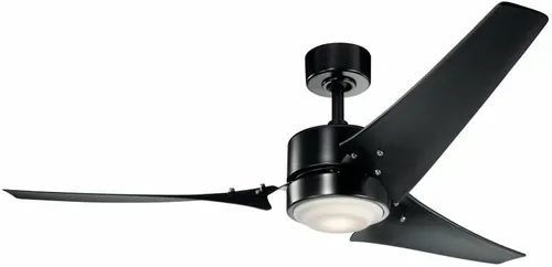 Vista 4 de Kichler 310155SBK Ventilador de techo 60```, negro satinado
