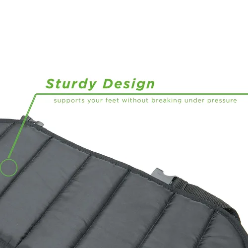 Vista 2 de Mind Reader Descanso, ergonómico, alivio de presión para mayor comodidad, espalda y cuerpo, plano de pie, negro