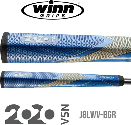 Vista 2 de Winn Grips Winn Excel 2020-VSN Vision JumboLite Pistola Putter Grip de golf Azul, Azul/Gris