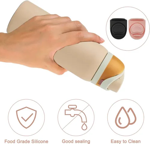 Vista 4 de 4 tapones de repuesto compatibles con Owala FreeSip de 24 onzas, 32 onzas, parte superior de la tapa de la botella de agua para Owala 19/24/32/40