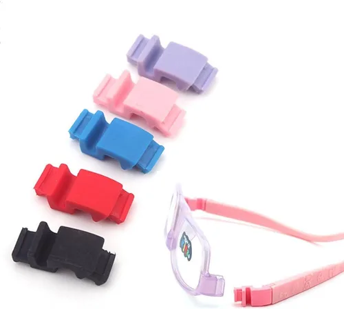 Vista 5 de 1 par de lentes para niños brazos pierna bisagra gafas de goma kits de reparación accesorios