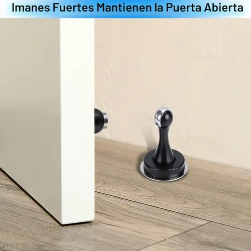 Vista 7 de Sumnacon Tope magnético para puerta, soporte de tope de puerta de acero inoxidable resistente viene con 4 piezas de cinta adhesiva de doble cara 3M