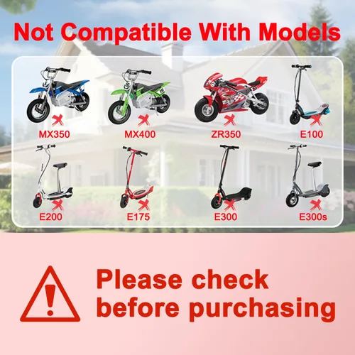 Vista 3 de Carga de batería de 12 V para niños, compatible con Razor Power Core E90 E95, Black Label E90, MX125 Dirt Rocket, E90 Sprint