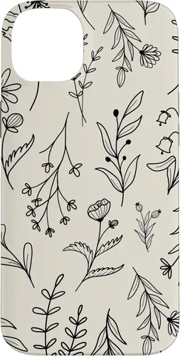 Vista 15 de Sand Beige Wildflower Floral Pattern Case for iPhone 16